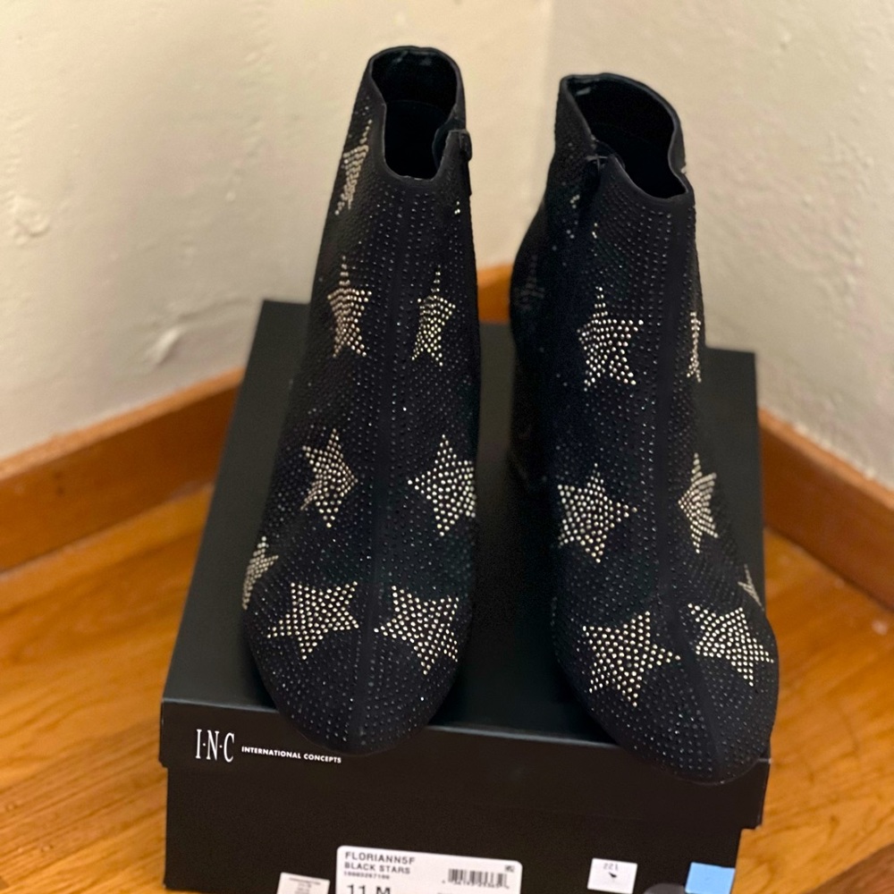 INC Sparkly Ombré heel bootie- New